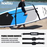 KOETSU Adjustable SUP Paddle Board Shoulder Strap - Heavy-Duty Paddleboard Carrier with Wide Strap, Oxford/ for Surfboards - Suitable for SUPs within Width 85.09cm, Ideal for Surfing, Transport & Paddleboarding Gear