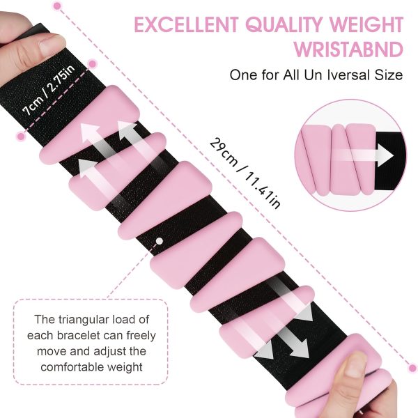 1 Pair of Weighted Wristbands, Total Weight 1 Lb / Approximately 225 Grams Each. Ideal for Muscle Building and Shaping, Essential for Running, Yoga, and Full-body Workouts. Unisex Design, Perfect as a Valentine's Day Gift. Enhances Training - Image 6