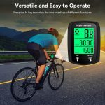 Wired Bike Computer, Bicycle Odometer with MPH And KM/H Options, Featuring a Touch Sensor Switch, Large Digital LCD Display, And Automatic Wake-Up Function - Image 7