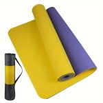 TPE for yoga Mat with a Non-Slip Textured Surface, Design, Comes with a Strap; Thick Exercise Mat Suitable for Yoga, Pilates, And Fitness - Image 11