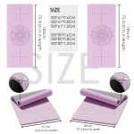 Non-Slip TPE Thick Yoga Mat with Alignment Markers, Large Size 182.88cm Long X 80.01cm Wide X 0.58cm Thick, Tear-Resistant Exercise And Fitness Mat for Yoga, Pilates, And Floor Training. - Image 7