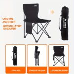 Suncojia Outdoor Portable Folding Chair with Backrest, Suitable for Fishing, Camping, And Sketching. - Image 4