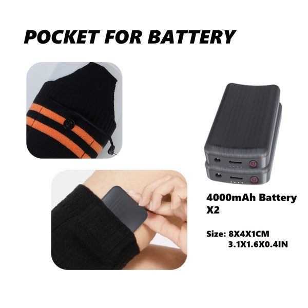 Socks with Three Temperature Settings, Perfect for Keeping Your Feet Warm While Fishing, Skiing, Hiking, Or Camping in Winter, Equipped with a 4000Mah Battery, an Ideal Winter Gift. - Image 7