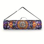 Boho Mandala Flower 1pc Yoga Mat Storage Bag, Single Shoulder Fitness Mat Storage Bag for Women Outdoor Sports - Image 7