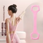 2pcs set of 3-level adjustable back stretcher and multifunctional yoga resistance band - multi-level spinal support plate, elastic waistband for open back and shoulder stretching, suitable for home gym, yard or outdoor use - Image 3