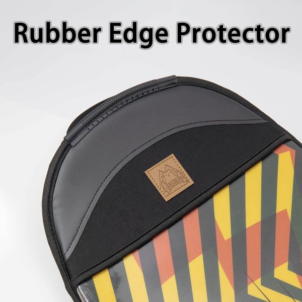 Snowboard Cover | Flexible Knit Material with 4-Way Stretch | Edge Shield And Base Protector | Lightweight And Portable for Travel | Compatible with Most Snowboards - Image 6