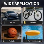 Portable Tire Inflator, 150PSI Air Compressor with Pressure Gauge & LED Light, 3X Fast One-Button Smart Cordless Pump for Cars, Motorcycles, Bikes, Balls, and More - Image 10