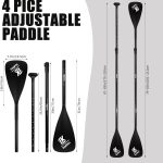KOETSU Paddle Board Made of Aluminum Alloy, Suitable for Both Single And Double-Ended Paddling, And Can Be Used with Inflatable Kayaks. - Image 3