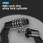 WEST BIKING Bicycle Security Lock with Password, Available in 150Cm/115Cm/90Cm/65Cm Chain Lengths, Ideal for Cycling And Backpacking Additions - Image 4