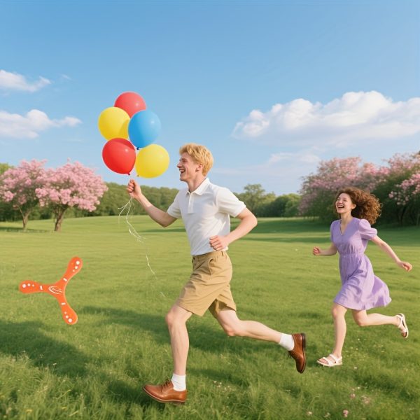 One Boomerang Outdoor Sports Returning Boomerang - Soft and Safe Indoor/Outdoor Flying Disc for Adults, with Bright Colors and Grip Buttons, Perfect for Relaxation and Social Interaction, an Ideal Gift for Birthdays, Christmas, Easter, and - Image 9