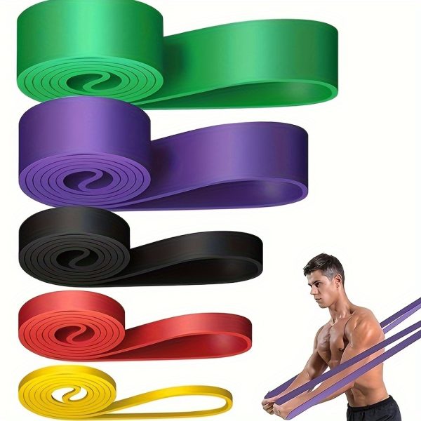 2.27-104.33 KG (Newtons/Units of Force) Heavy-Duty Resistance Band Suitable for Men & Women - Full-Body Workout Band for Strength Training, Stretching, Pull-Up Assistance, Portable Fitness Equipment, Muscle Toning - Image 5