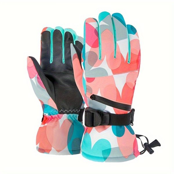 A Pair of Premium Winter Gloves for Men And Women, Designed for Professional Skiing And Outdoor Cycling, Providing Warmth for Winter Biking. These Couple Gloves Make a Great Holiday Gift for Parents, Suitable for Halloween, New Year - Image 9
