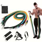 Resistance Band Set, 11pcs Multifunctional Upper Body Workout Kit - Combo Fitness Resistance Bands