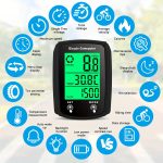 Wired Bike Computer, Bicycle Odometer with MPH And KM/H Options, Featuring a Touch Sensor Switch, Large Digital LCD Display, And Automatic Wake-Up Function - Image 4