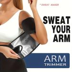 A Pair of Unisex Sauna Arm Shaping Bands for Reduction, Exercise Training and Sweat-Inducing Workout Armband