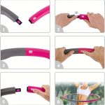 Detachable Fitness Hoop with Massage Nubs, Polypropylene Exercise Ring with Weight Adjustment, Striped Design for Enhanced Grip Stability - Image 4