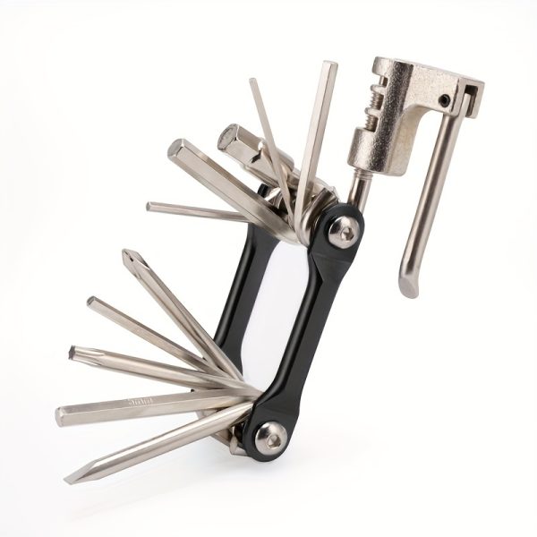 11-in-1 Multi-Function Bicycle Repair Kit, Mountain Bike Wrench, Screwdriver, Chain Hex Spoke, Bicycle Tools, Bike Repair Tool Set - Image 3