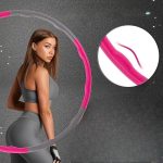 Detachable Fitness Hoop with Massage Nubs, Polypropylene Exercise Ring with Weight Adjustment, Striped Design for Enhanced Grip Stability - Image 6