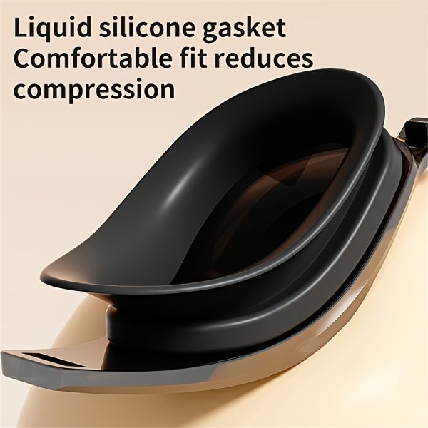 1pc of Adult Electroplated Swimming Goggles with High-definition Anti-fog and Ultra-wide-angle Vision Design - Image 8