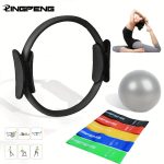 7pcs Premium Yoga Pilates Set, Non-Slip Exercise Rings for Flexibility and Strength Training, Home Fitness Equipment for Toning