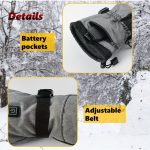A Pair of Heated Gloves with Warmth on The Palms And Backs, Made of Oxford Cloth And Lined with Flannel, Equipped with Batteries, Essential for Winter. - Image 7