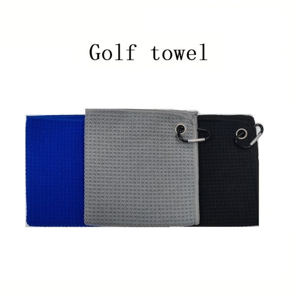[Perfect Golf Club Cleaning Towel] 1pc Premium Waffle Pattern Golf Towel with Hook - Perfect for Cleaning Golf Clubs and Keeping Them in Top Condition - Image 8