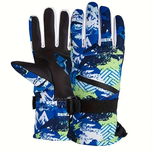 A Pair of Premium Winter Gloves for Men And Women, Designed for Professional Skiing And Outdoor Cycling, Providing Warmth for Winter Biking. These Couple Gloves Make a Great Holiday Gift for Parents, Suitable for Halloween, New Year - Image 15