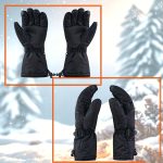 A Pair of Heated Gloves with Warmth on The Palms And Backs, Made of Oxford Cloth And Lined with Flannel, Equipped with Batteries, Essential for Winter. - Image 9