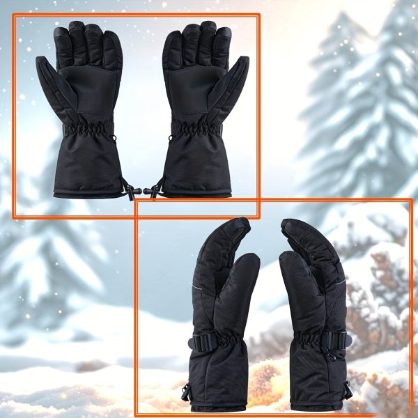 A Pair of Heated Gloves with Warmth on The Palms And Backs, Made of Oxford Cloth And Lined with Flannel, Equipped with Batteries, Essential for Winter. - Image 9