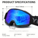 2-Pack Trendy Ski Goggles Ultra Lightweight High Cost-Effective - Image 4