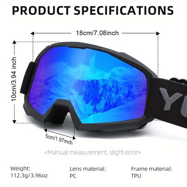 2-Pack Trendy Ski Goggles Ultra Lightweight High Cost-Effective - Image 4
