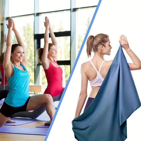 Ultra-Fine Fiber Sports Towel - Super Absorbent, Soft & Light -Friendly, Compact Travel Towel for Swimming, Beach, Gym - Quick-Dry, Hand Wash Only, Modern Design, Perfect for Outdoor Activities, Beach Towel, Sleek Towel Design, Quickdry Fabric - Image 8