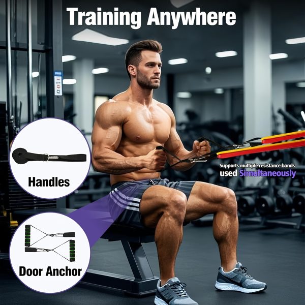 [Assistance with Pull-Ups] 5-Level Pull-Up Bands Set | Calisthenics, Bodyweight Workouts, Muscle Toning, Yoga, Stretching - Image 2