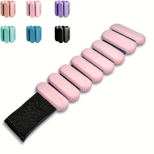 Adjustable 1Lb Ankle Weights for Women Men - Home Gym Workout, Walking, Running, Travel, Pilate, Yoga, Exercise, Barre, Strength Training - Set of 2 - Image 5
