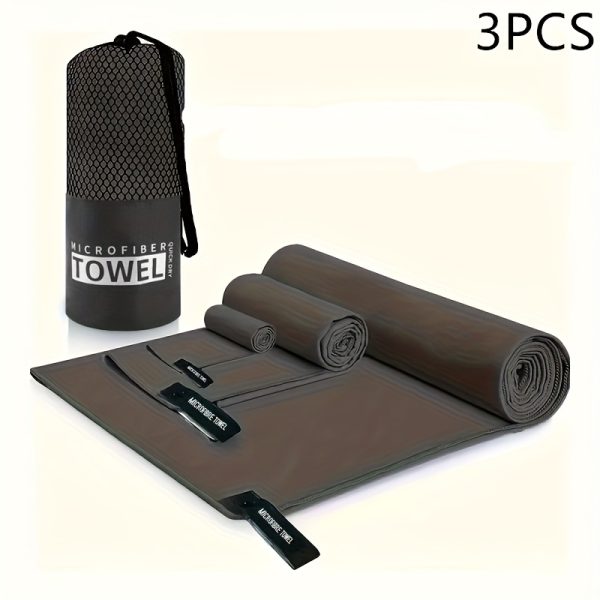 Ultra-Fine Fiber Sports Towel - Super Absorbent, Soft & Light -Friendly, Compact Travel Towel for Swimming, Beach, Gym - Quick-Dry, Hand Wash Only, Modern Design, Perfect for Outdoor Activities, Beach Towel, Sleek Towel Design, Quickdry Fabric - Image 12