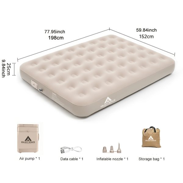 1pc Outdoor Inflatable Bed Sleeping Pad, Camping Tent Automatic Air Mattress for Home Use - Image 10