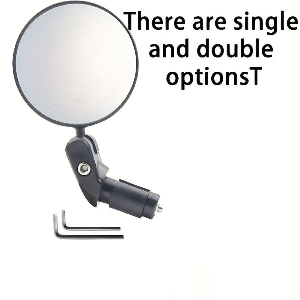HD Wide-Angle 360° Rotatable Bike Rearview Mirror - 1pc/2pcs Handlebar End Mirrors for Mountain & Road Cycling - Image 8