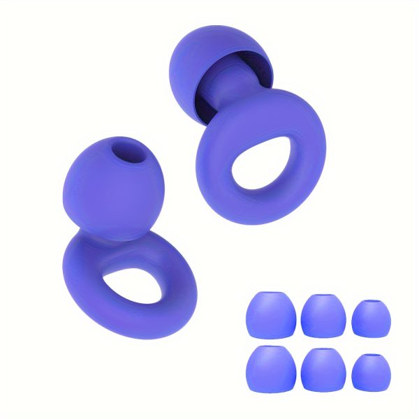 [Silicone Ear Plugs] 4pairs Reusable Soft Ear Plugs Silicone | Earplugs for swimming - Silicone Ear Tips in XS/S/M/L - Image 9