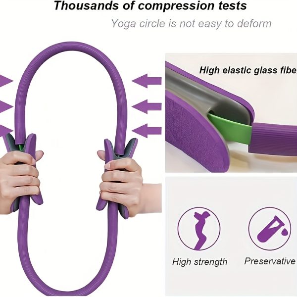 7pcs Premium Yoga Pilates Set, Non-Slip Exercise Rings for Flexibility and Strength Training, Home Fitness Equipment for Toning - Image 8