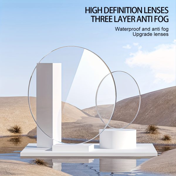 YUKE High-Definition Swimming Goggles, Waterproof Anti-Fog PC Material, Universal Fit for Adults, Unisex Design for Men and Women - Image 4