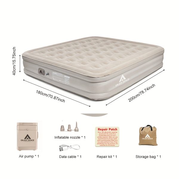 1pc Outdoor Inflatable Bed Sleeping Pad, Camping Tent Automatic Air Mattress for Home Use - Image 5