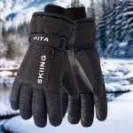 Winter skiing gloves, warm snow gloves, thick and fashionable, suitable for both men and women in outdoor sports, with pockets that are not afraid of rain and snow, easy to clean, high-quality skiing equipment, reinforced stitching - Image 11