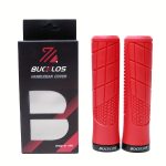 BUCKLOS Non-Slip Lockable Bike Grips - Soft Rubber, Waterproof Handlebar Covers with Textured Grip for Mountain Bikes, Black, Red, Orange, Purple, Green, Blue, Bicycle Accessories|Textured Grip Handlebars|Waterproof Rubber Grips - Image 3