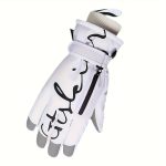 Winter skiing gloves, warm snow gloves, thick and fashionable, suitable for both men and women in outdoor sports, with pockets that are not afraid of rain and snow, easy to clean, high-quality skiing equipment, reinforced stitching - Image 7