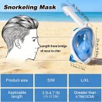 Full Face Snorkeling Mask with Panoramic View, Safe Breathing, Anti-Fog, Anti-Leakage And Camera Retention-Perfect for Adults And Swimmers Alike - Image 10