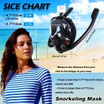 1 Full Face Snorkeling Mask | Adult Swimming Gear, 180 Degree Panoramic Dual Tube Mask with Camera Mount, PC Material - BOKEFA - Image 6