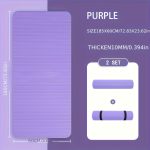 Thickened Non-slip Yoga Mat, High-density Sports Fitness Mat For Yoga, Pilates, Gymnastics - Image 12