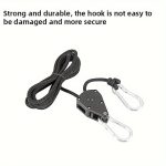 [2pcs Adjustable Ratchet Hangers] 2pcs Adjustable 8 Inch Reinforced Ratchet Hangers | Hanging Ratchet for Tent Grow Plant Lamp Rope Ratchet Hanger Pulley Hook - Image 6