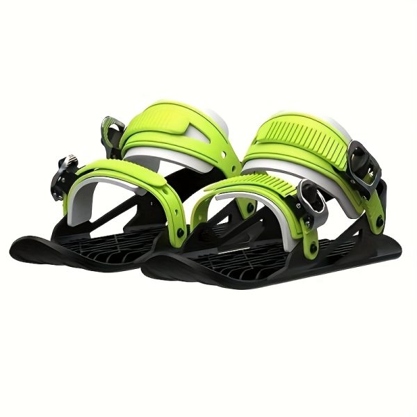 Mini Ski Skates - All-Terrain Snow Skating & Skiing Shoes with Adjustable Binding-Compatible for skateboarding on Snow | Low-Temperature Friction-Resistant Winter Sports Gear | (No Binding Included) | for beginners on Mountains & Urban - Image 7