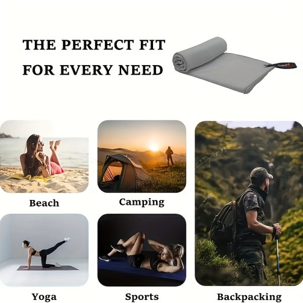 1pc Highly Absorbency Quick-Drying Microfiber Travel Sports Towel with Lightweight Mesh Bag,Light Beige-friendly,Travel-friendly,gift Idea Perfect for Outdoor Camping, Sports, Beach, Hiking, Travel,Yoga, Swim,Gym,Golf, Pick Ball Accessories - Image 18